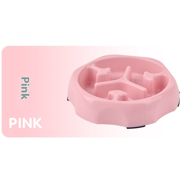 Round Slow Feeding Bowl Pet Supplies Slow Food Basin