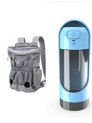 Front & Back Dog Carrier Backpack – Breathable Legs Out Pet Travel Bag