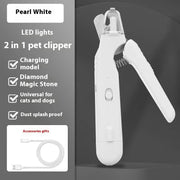 Professional Pet Nail Clippers with LED - Safe Dog & Cat Tool