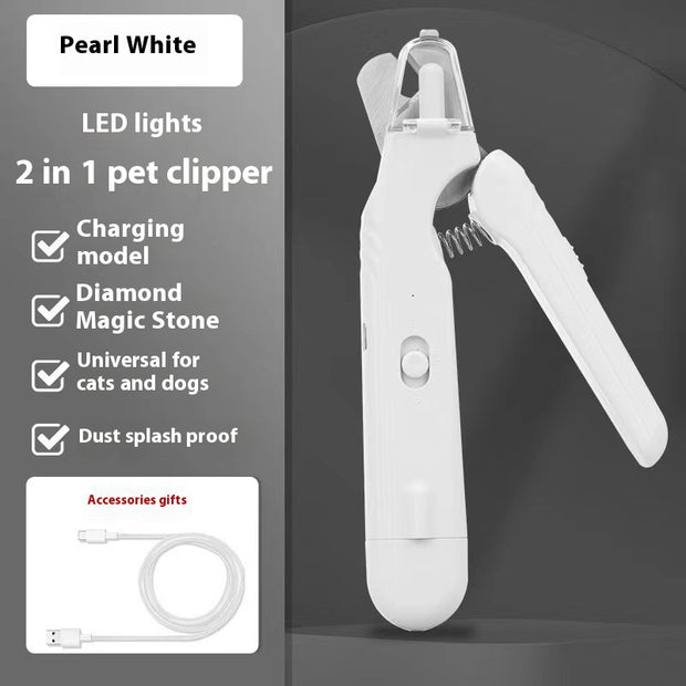 Professional Pet Nail Clippers with LED - Safe Dog & Cat Tool