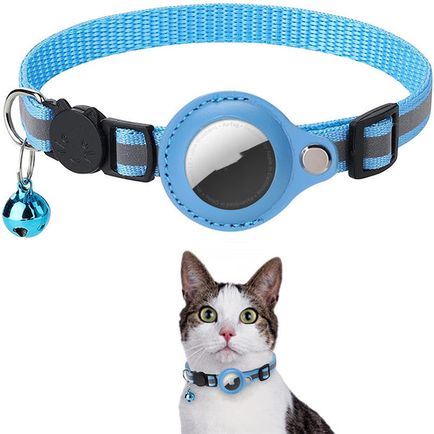 Reflective Dog Collar with AirTag Holder -UK Pet Safety