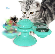 Cat Rotating Windmill Toy – Multi-Function Scratcher, Teething & Play