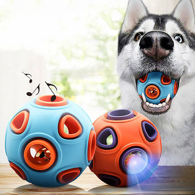 Luminous Sounding Dog Toy Ball – Light & Sound Interactive Toy