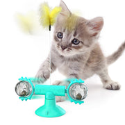 Cat Rotating Windmill Toy – Multi-Function Scratcher, Teething & Play