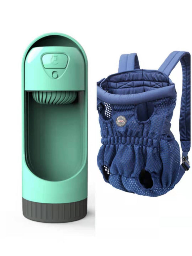 Front & Back Dog Carrier Backpack – Breathable Legs Out Pet Travel Bag