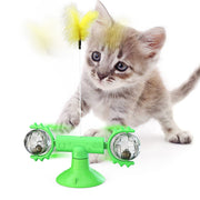 Cat Rotating Windmill Toy – Multi-Function Scratcher, Teething & Play