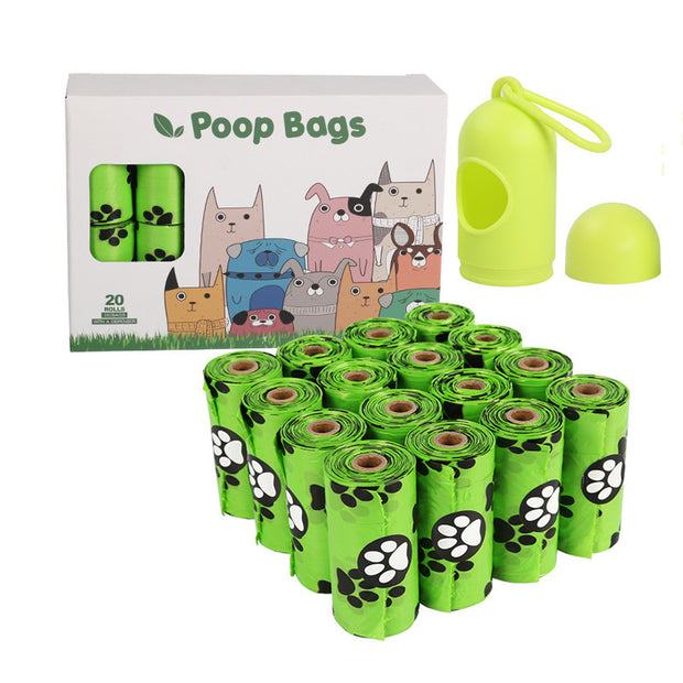 Dog Poop Bags – Biodegradable Continuous Roll with Dispenser Options