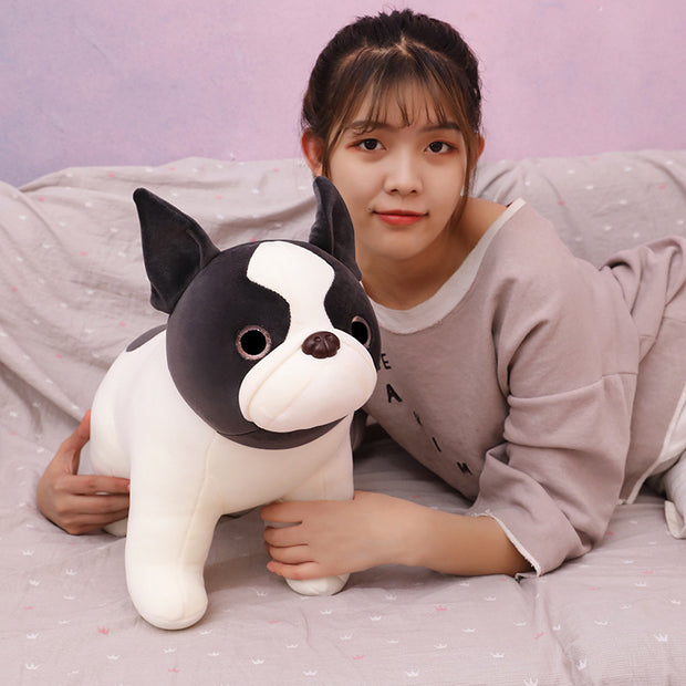 Cute bulldog plush toy