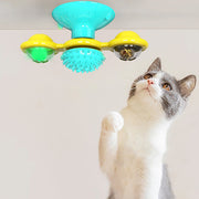 Cat Rotating Windmill Toy – Multi-Function Scratcher, Teething & Play