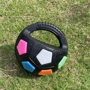 Durable Football & Tennis Ball Dog Toy – Squeaky Teething Relief