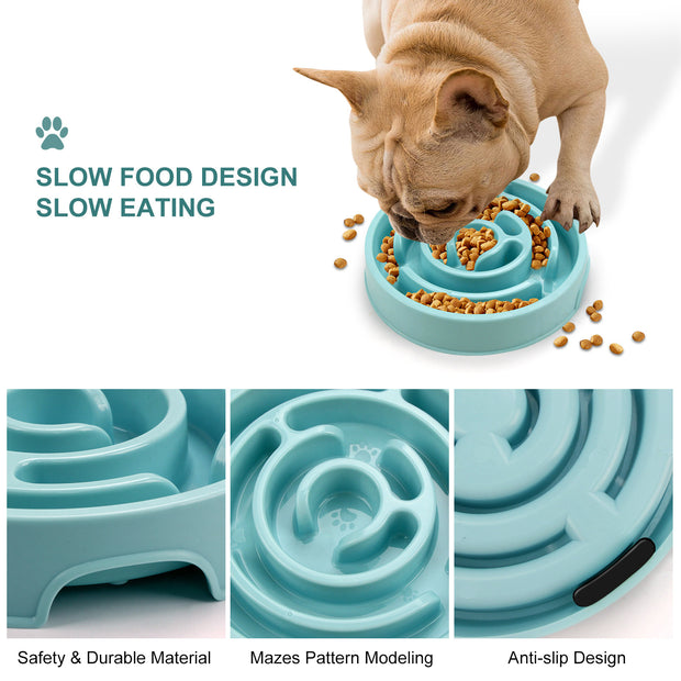 Slow Feeder Dog Bowl – Healthy, Safe & Engaging Mealtime Solution