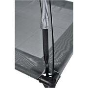 Outdoor Portable Grey Pet Dog Bed With Awning