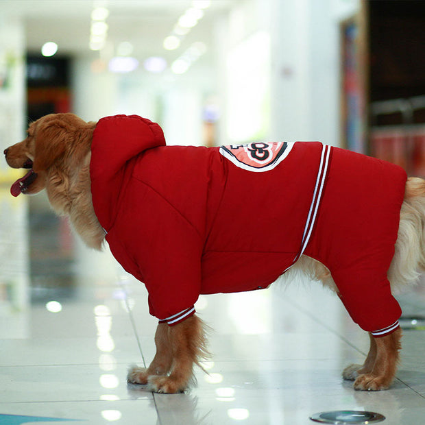 Heavy Padded Winter Jacket for Large Dogs