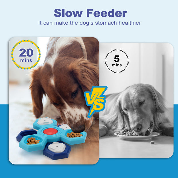 Slow Feeder Puzzle Dog Bowl - 4 Layer Interactive
