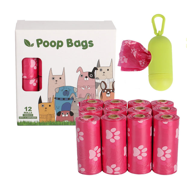 Dog Poop Bags – Biodegradable Continuous Roll with Dispenser Options