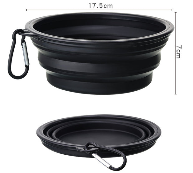 Outdoor Portable Folding Bowl with Keychain