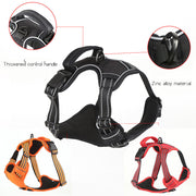 Dog Harness No Pull Breathable Reflective Pet Harness Vest Beaded Pet Necklace