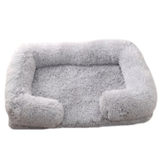 Doghouse & Cathouse Plush Round Pet Bed