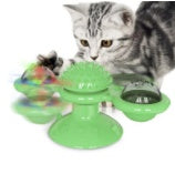 Cat Rotating Windmill Toy – Multi-Function Scratcher, Teething & Play