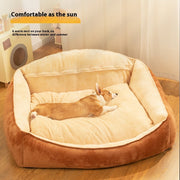 Kennel Large Dog Bed Warm Winter Removable And Washable Mattress