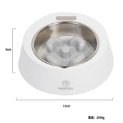 Smart Weighing Slow Feeder Dog Cat Pet Food Bowl