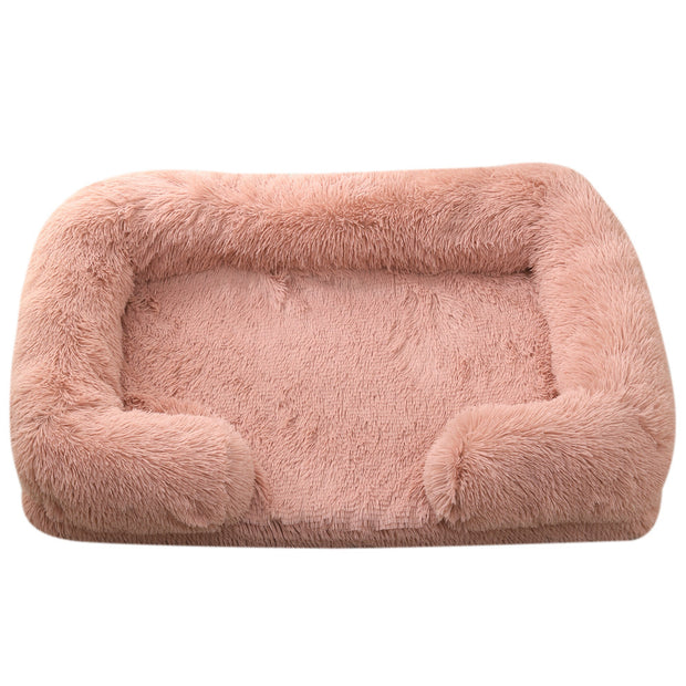 Doghouse & Cathouse Plush Round Pet Bed