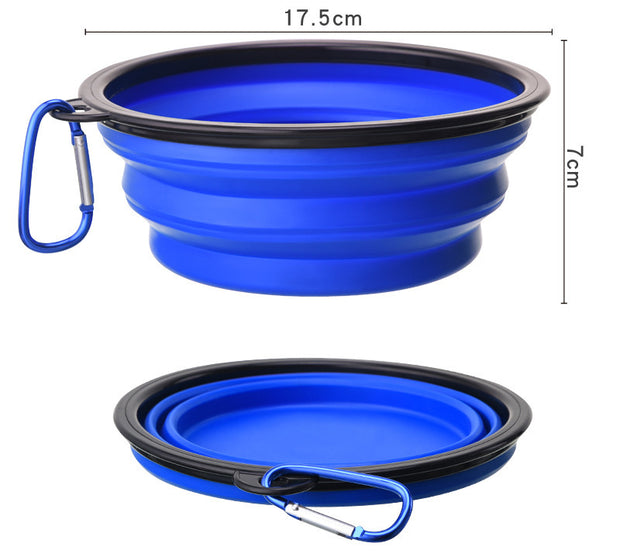Outdoor Portable Folding Bowl with Keychain