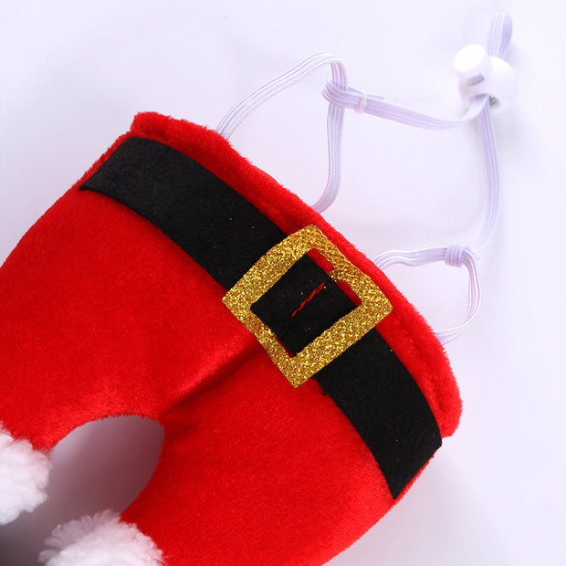 Cute Christmas Hat for Dogs & Cats – Soft Fleece Holiday Pet Costume 🎅
