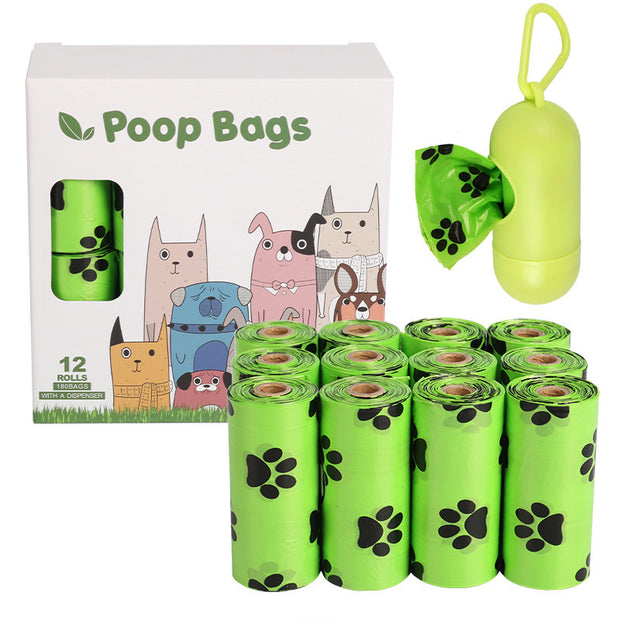 Dog Poop Bags – Biodegradable Continuous Roll with Dispenser Options