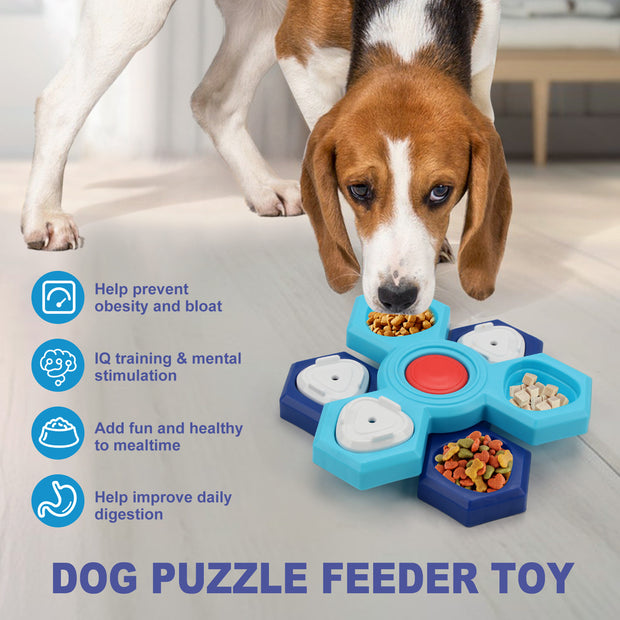 Slow Feeder Puzzle Dog Bowl - 4 Layer Interactive