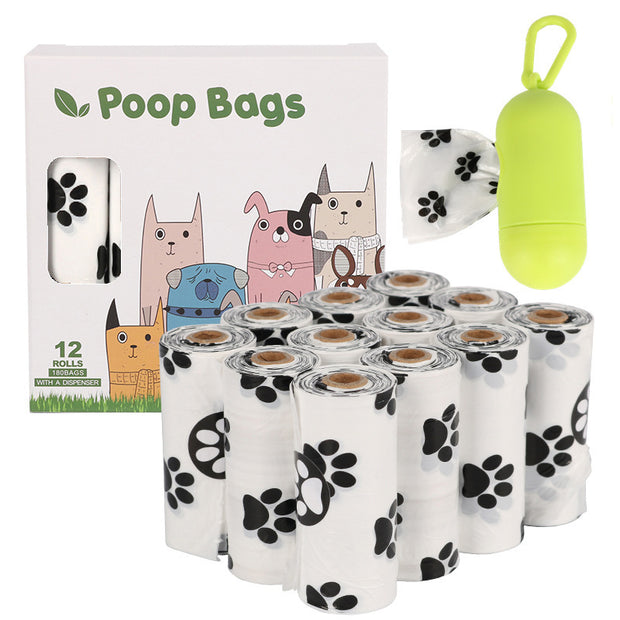 Dog Poop Bags – Biodegradable Continuous Roll with Dispenser Options