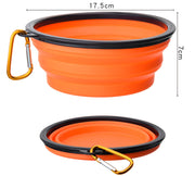 Outdoor Portable Folding Bowl with Keychain