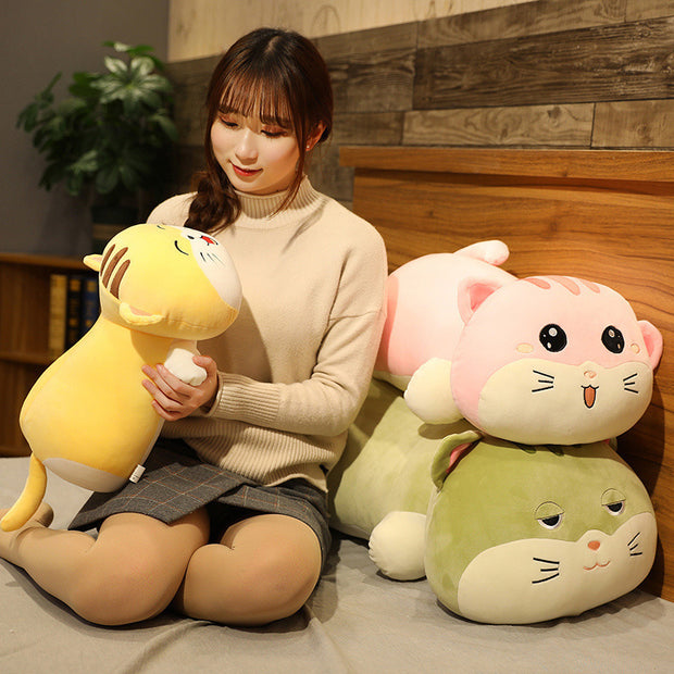Chubby Cat Pillow Soft Stuffed Plush Toy.