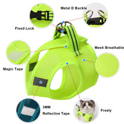 Anti-Strike Cat Harness – Breathable Mesh Walking Vest with Leash for Cats