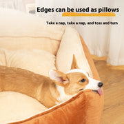 Kennel Large Dog Bed Warm Winter Removable And Washable Mattress