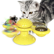 Cat Rotating Windmill Toy – Multi-Function Scratcher, Teething & Play