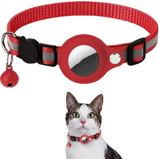 Reflective Dog Collar with AirTag Holder -UK Pet Safety