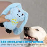 Bunny Squeaky Pet Plush Chew Toy for dogs.
