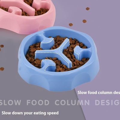 Round Slow Feeding Bowl Pet Supplies Slow Food Basin