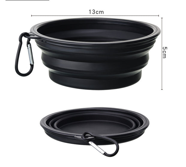 Outdoor Portable Folding Bowl with Keychain