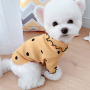Dot Turtleneck Dog Shirt – Soft Bottoming Layer for Small & Medium Dogs