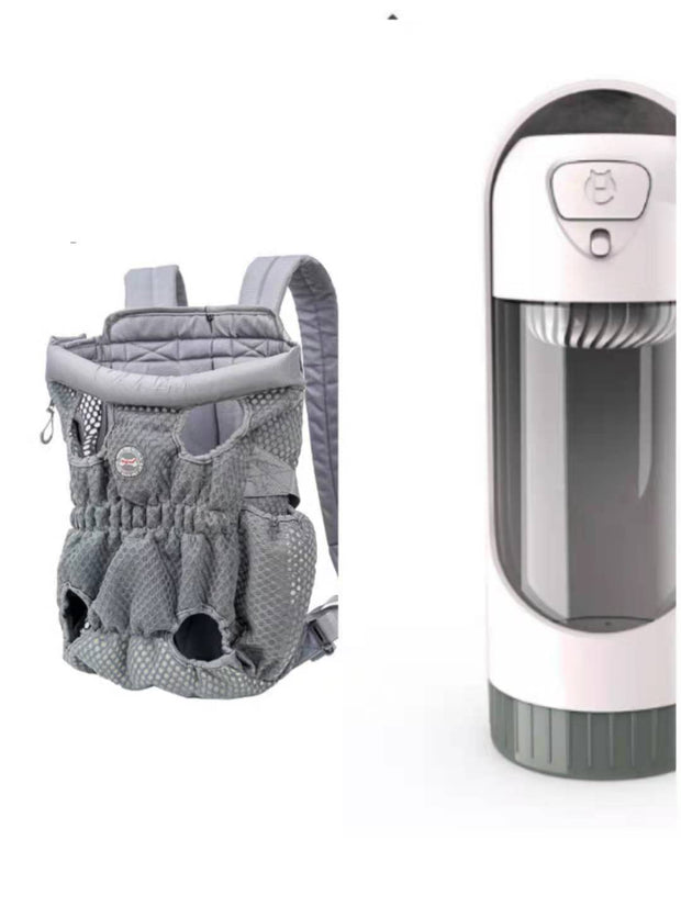 Front & Back Dog Carrier Backpack – Breathable Legs Out Pet Travel Bag