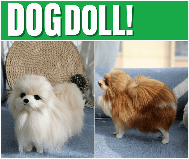 Plush toy dog doll