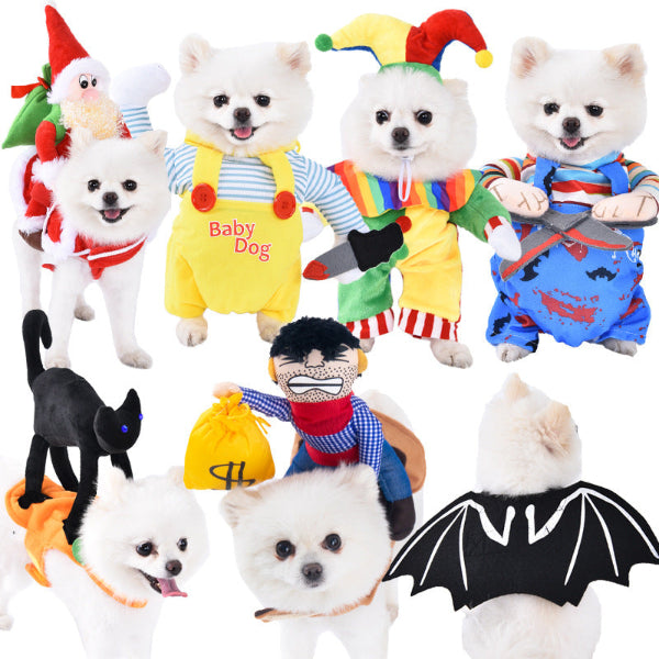 Funny Pet Halloween Costume – Puppy & Dog Clothes with Knife Accessory