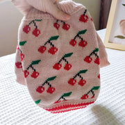 Cherry Soft Peach Pet Sweater – Cozy & Cute for Dogs & Cats