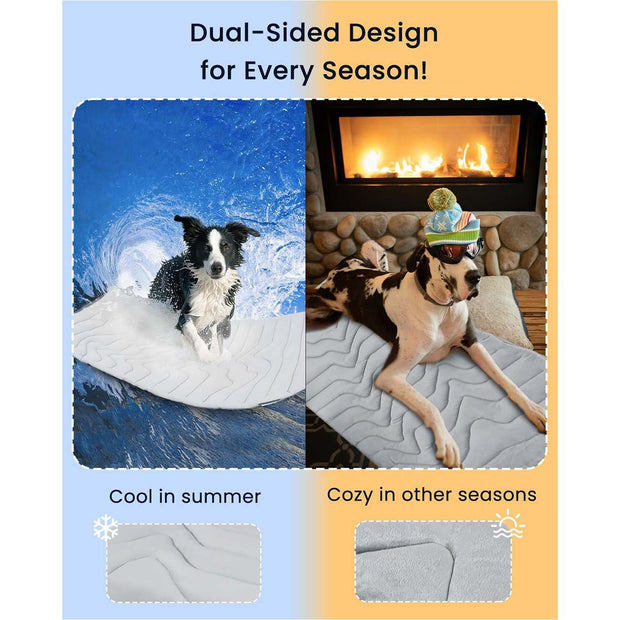 Pet Cooling & Heating Pads – Summer Ice Pads for Dogs & Cats, Sleeping & Heatstroke Prevention