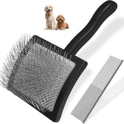 Pet Rake Brush & Straight Comb – Dog Grooming Tool