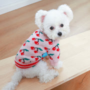 Cherry Soft Peach Pet Sweater – Cozy & Cute for Dogs & Cats
