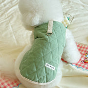 Fleece-Lined Winter Pet Coat – Warm Cotton Dog & Cat Clothes for Teddy, Bichon & Small Breeds
