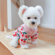 Cherry Soft Peach Pet Sweater – Cozy & Cute for Dogs & Cats